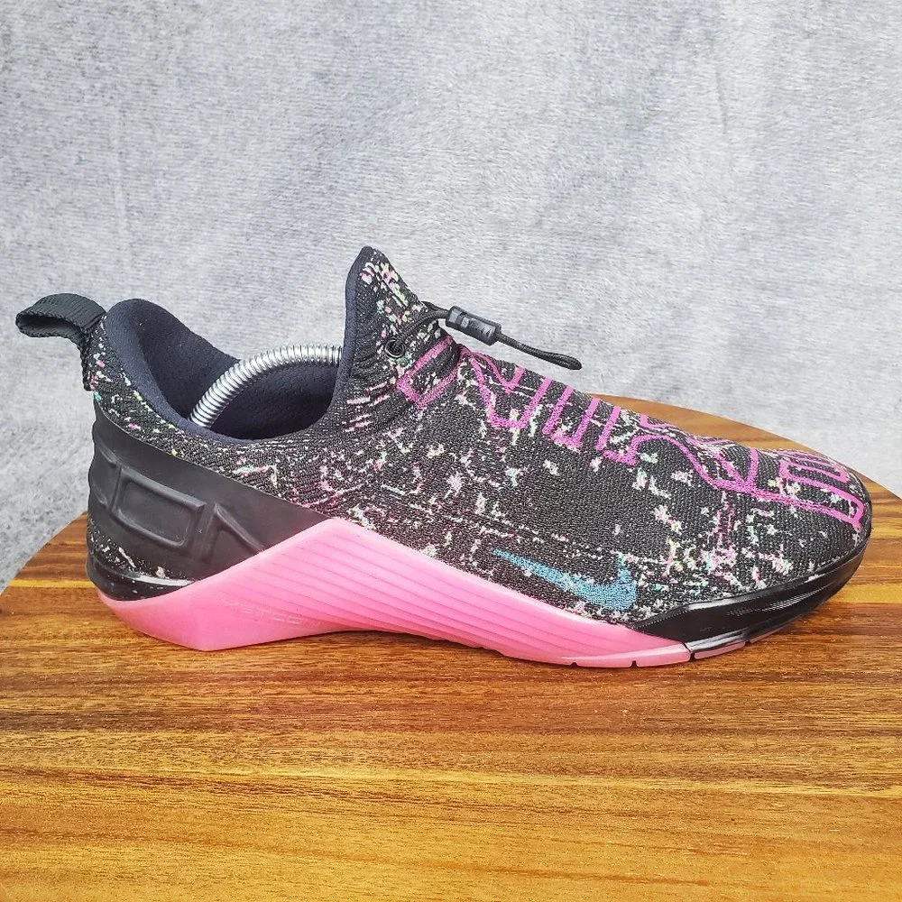 Nike React Metcon AMP Shoes Men's 11 Black Pink Training Gym Crossfit Sneakers